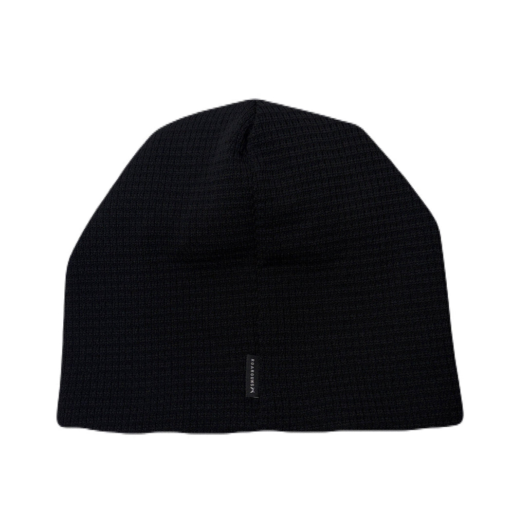 LEOPARD PATCH BEANIE / BLACK