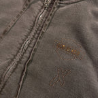 CROSSSGUN CHAIN EMBROIDERY HOODIE / BROWN