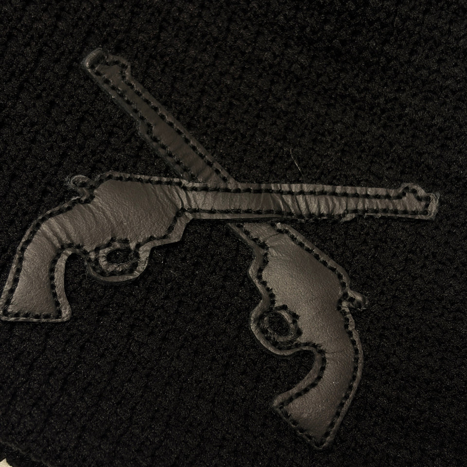 将图片加载到图库查看器，CROSSGUN PATCH BEANIE / BLACK*BLACK