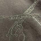 CROSSSGUN CHAIN EMBROIDERY HOODIE / BROWN