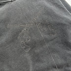 CROSSSGUN CHAIN EMBROIDERY HOODIE / BLACK