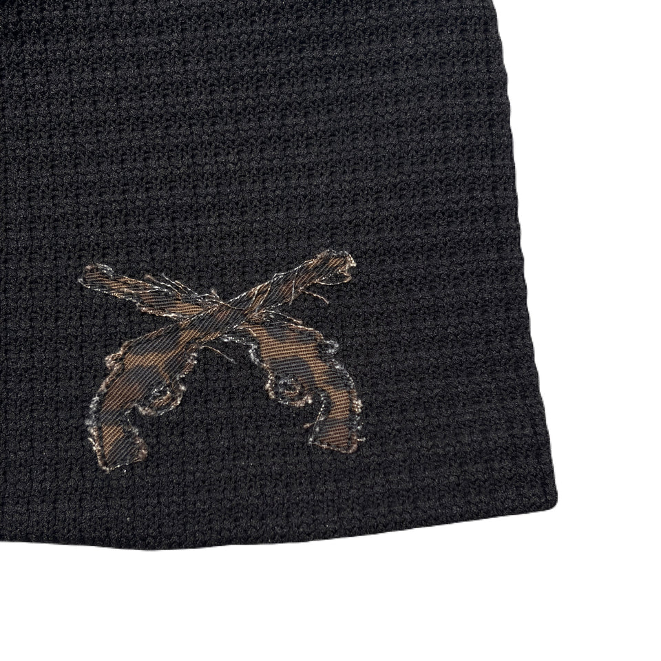 画像をギャラリービューアに読み込む, LEOPARD PATCH BEANIE / BLACK