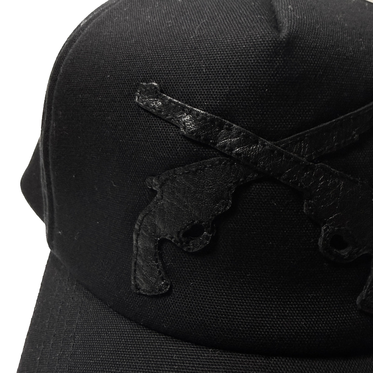 CROSSGUN LEATER BB CAP / BLACK