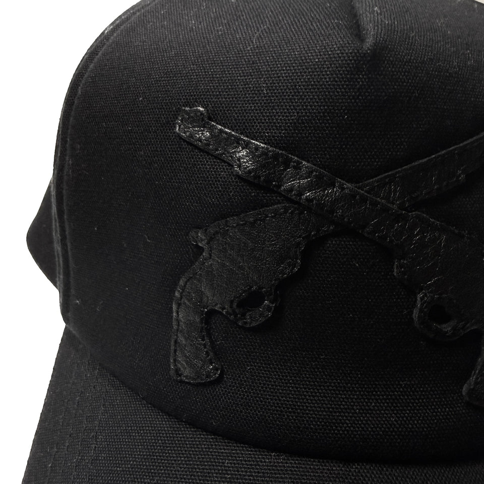画像をギャラリービューアに読み込む, CROSSGUN LEATER BB CAP / BLACK