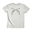 RE-STOCK ARCHIVE METAL CRYSTAL CROSSGUN T-SHIRT / WHITE