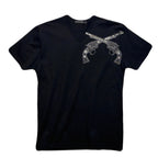 RE-STOCK ARCHIVE FRONT CROSSGUNS T-SHIRT / BLACK