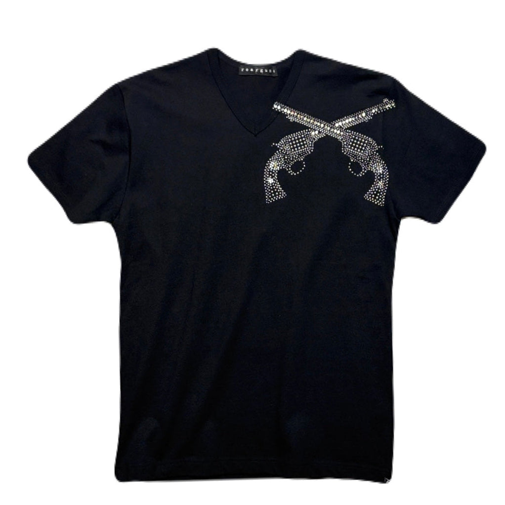RE-STOCK ARCHIVE FRONT CROSSGUNS T-SHIRT / BLACK