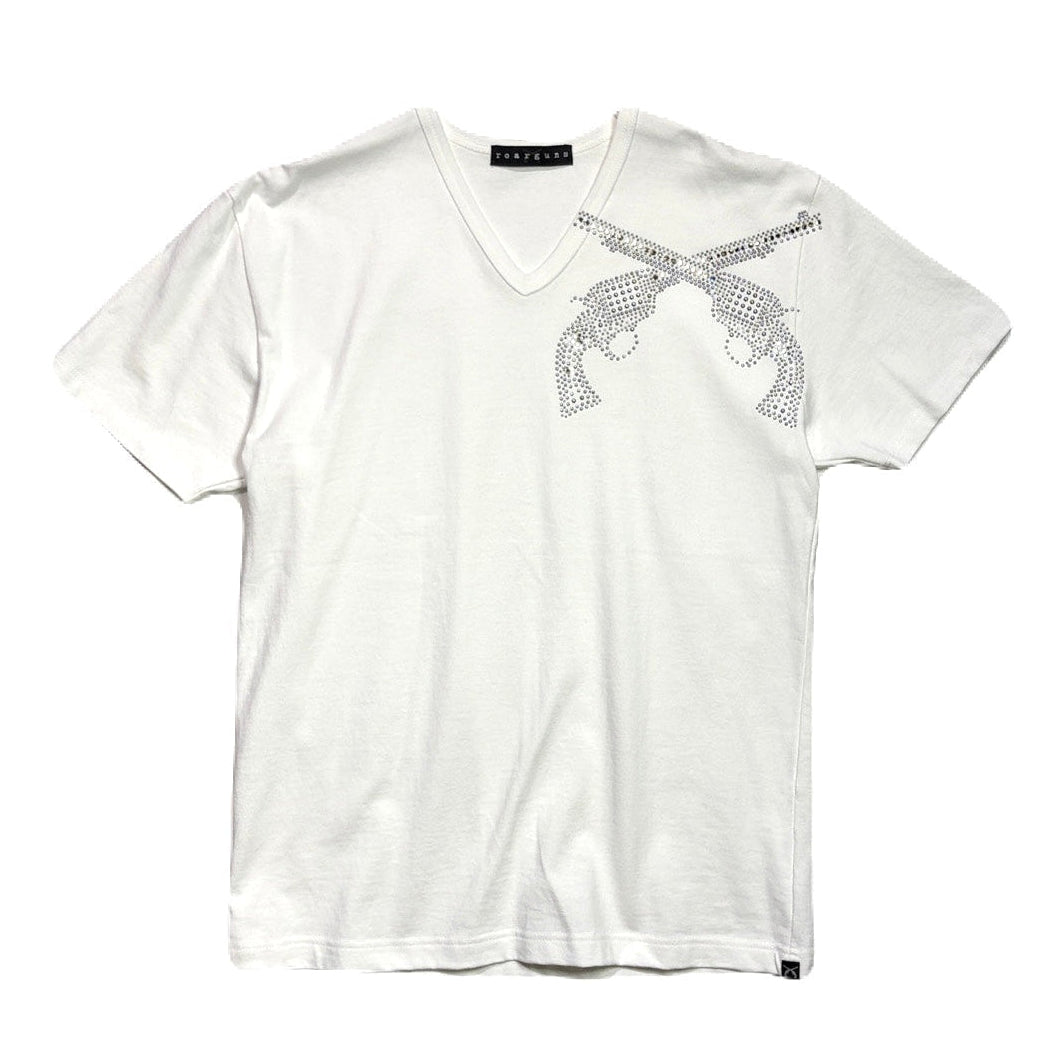 RE-STOCK ARCHIVE FRONT CROSSGUNS T-SHIRT / WHITE