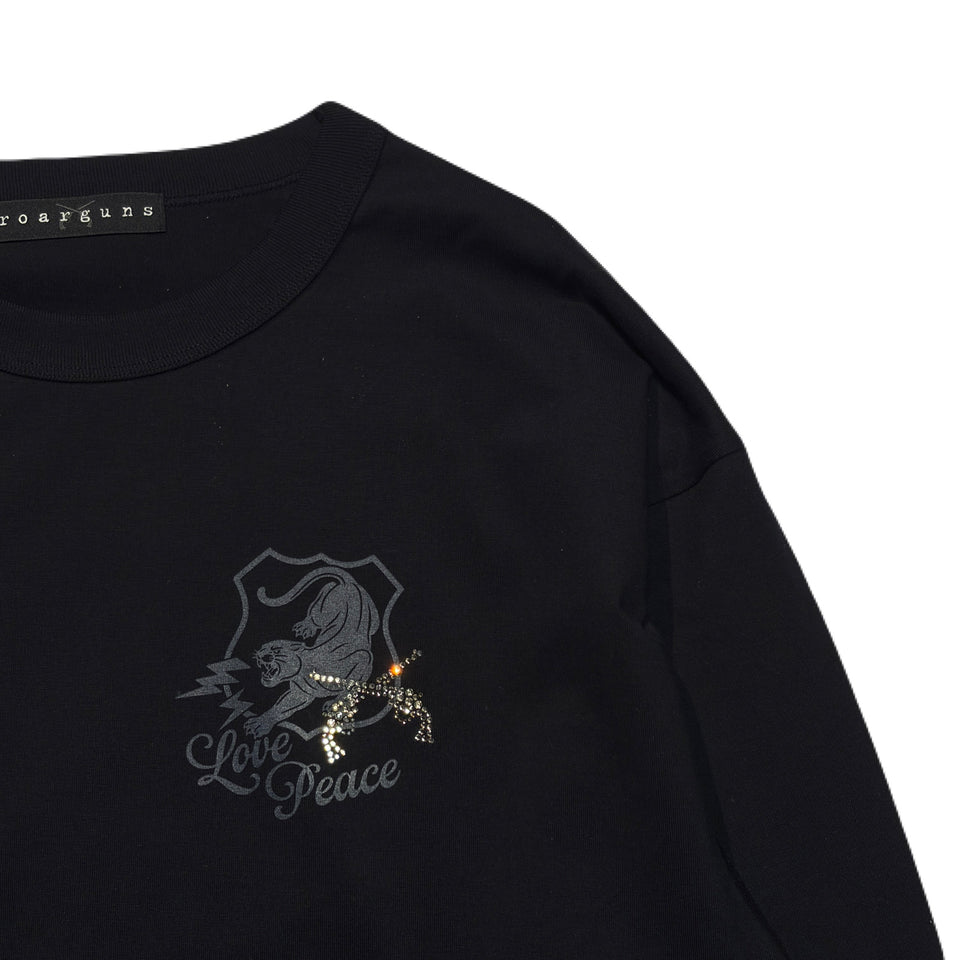 画像をギャラリービューアに読み込む, ORGANIC COTTON PANTHER T-SHIRT / BLACK