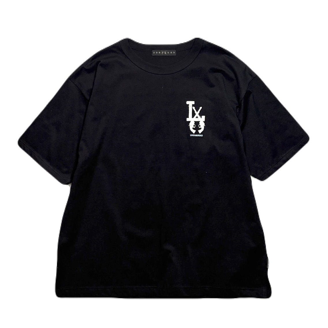 将图片加载到图库查看器，LA FAR PRINT T-SHIRT / BLACK