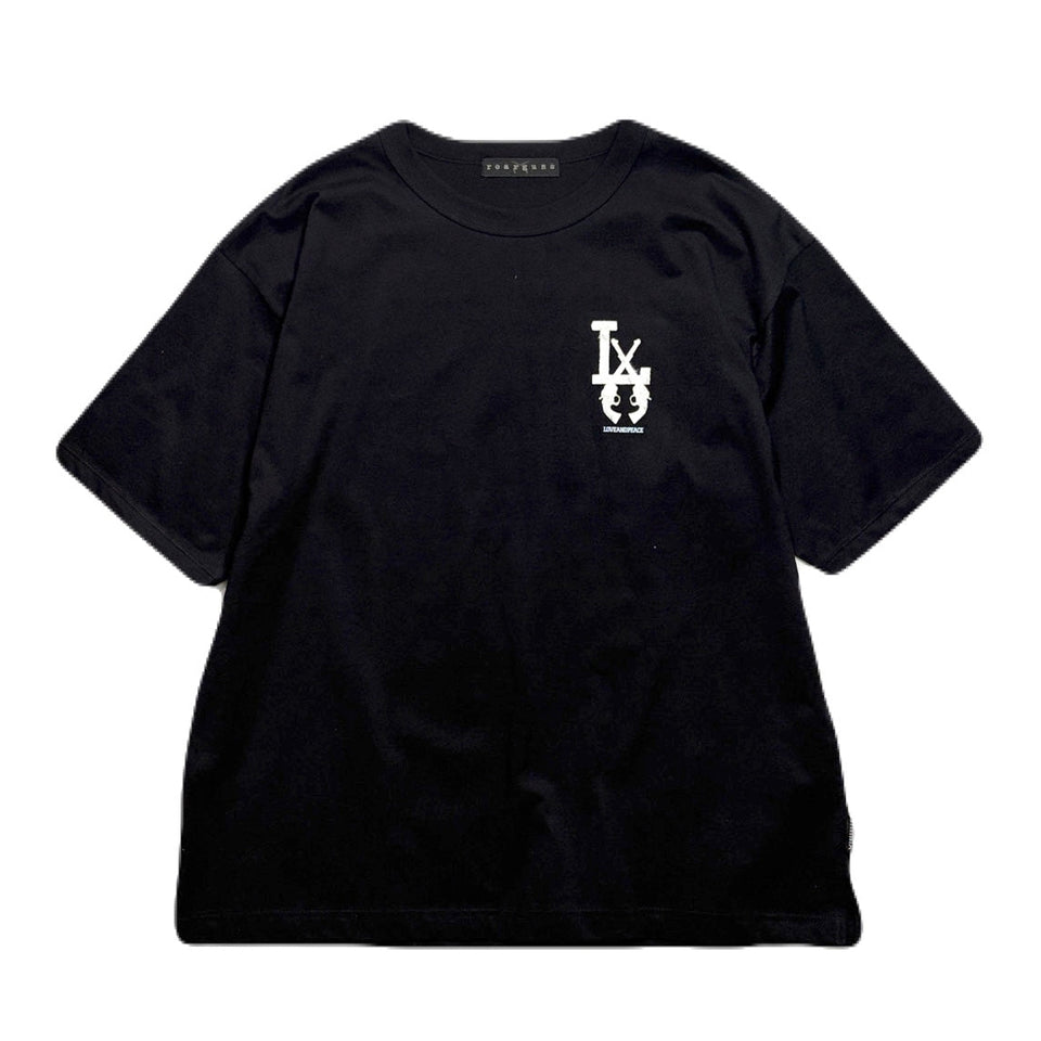 将图片加载到图库查看器，LA FAR PRINT T-SHIRT / BLACK