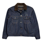 RIGID DENIM JACKET SWAROVSKI / BLUE