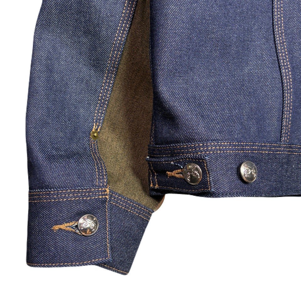 画像をギャラリービューアに読み込む, RIGID DENIM JACKET SWAROVSKI / BLUE