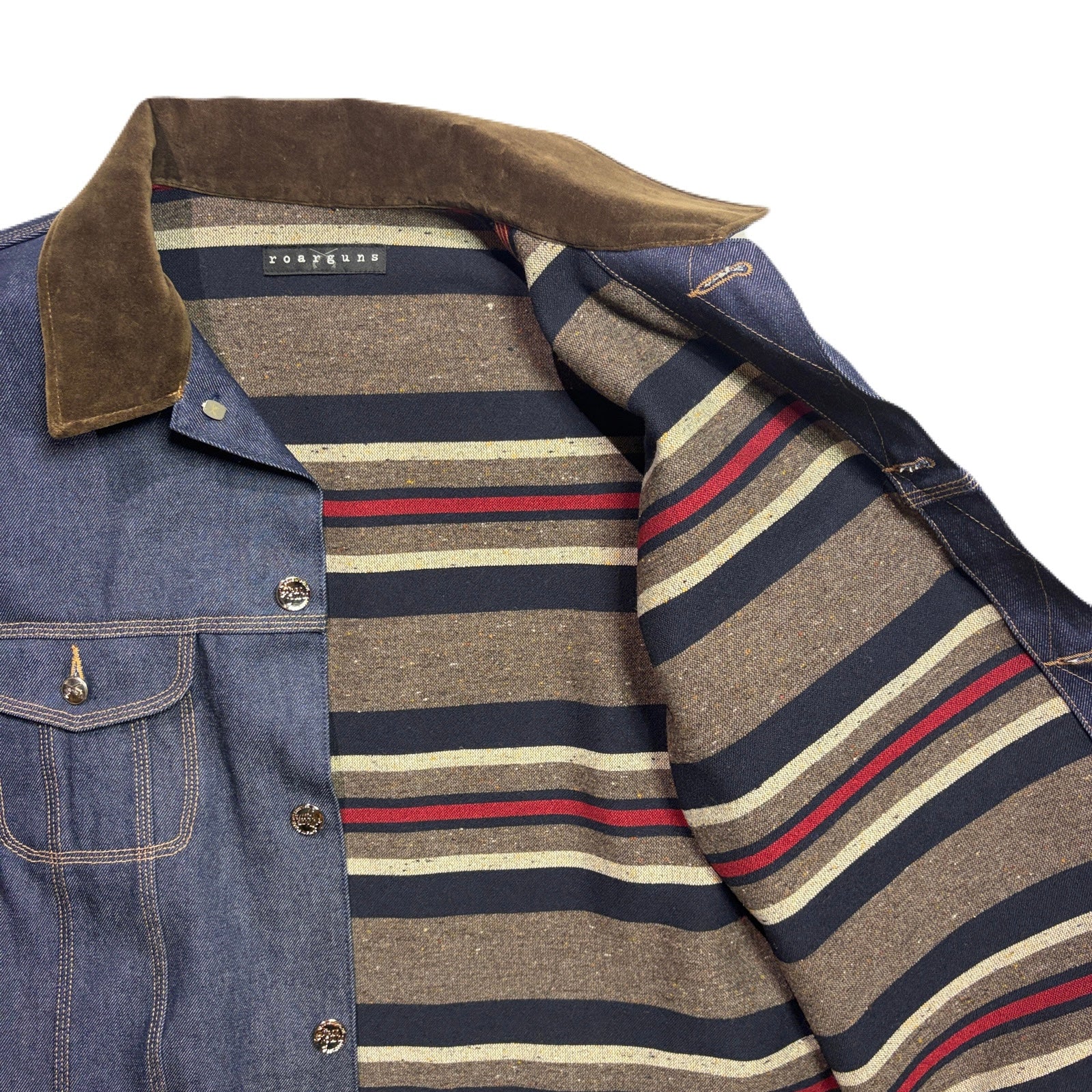 画像をギャラリービューアに読み込む, RIGID DENIM JACKET SWAROVSKI / BLUE
