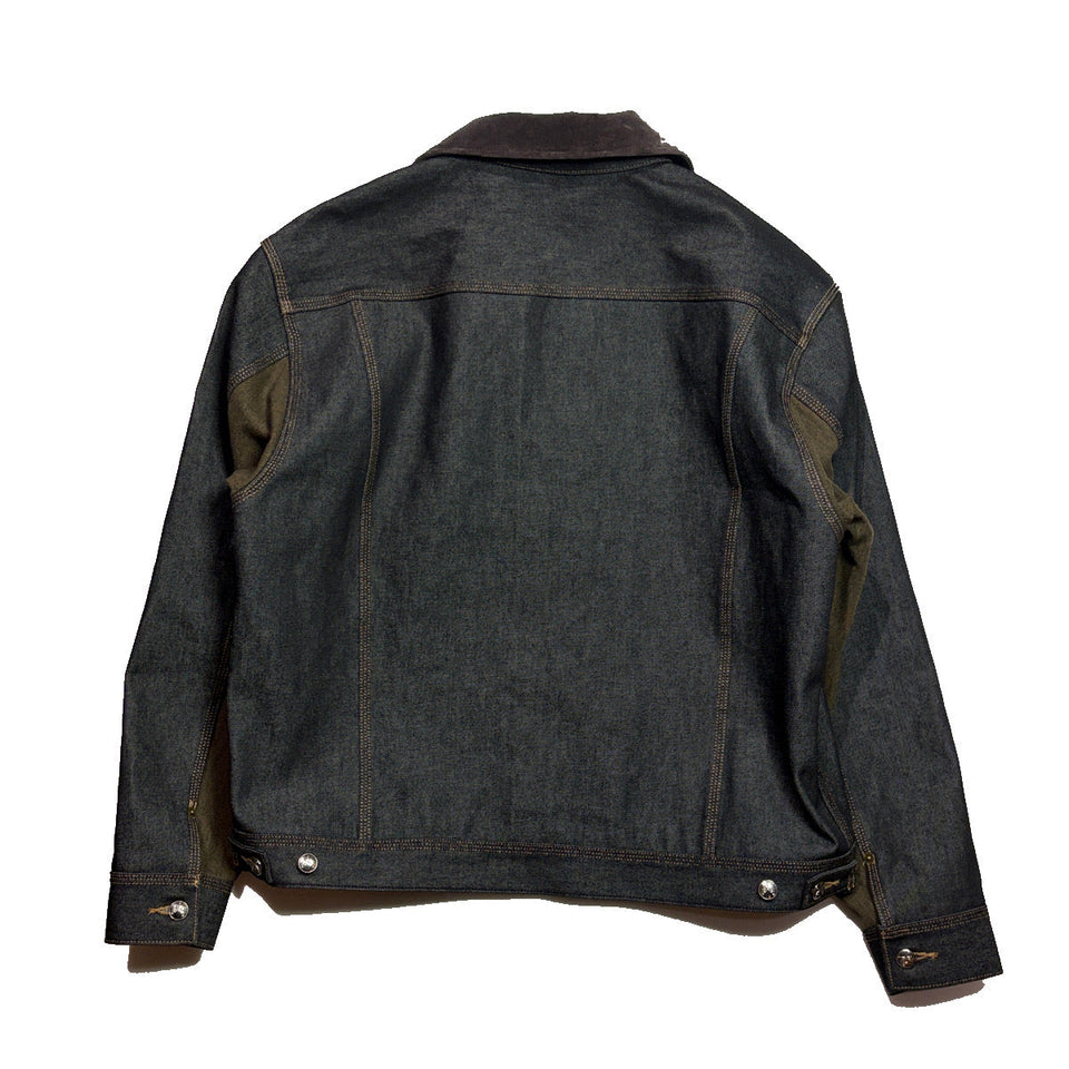 画像をギャラリービューアに読み込む, RIGID DENIM JACKET SWAROVSKI / BLACK
