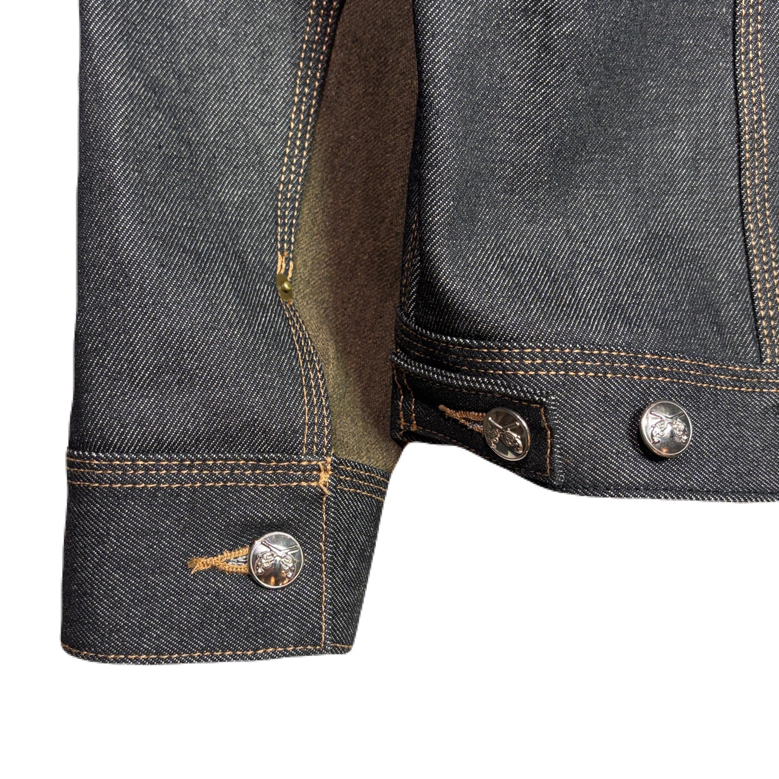 画像をギャラリービューアに読み込む, RIGID DENIM JACKET SWAROVSKI / BLACK