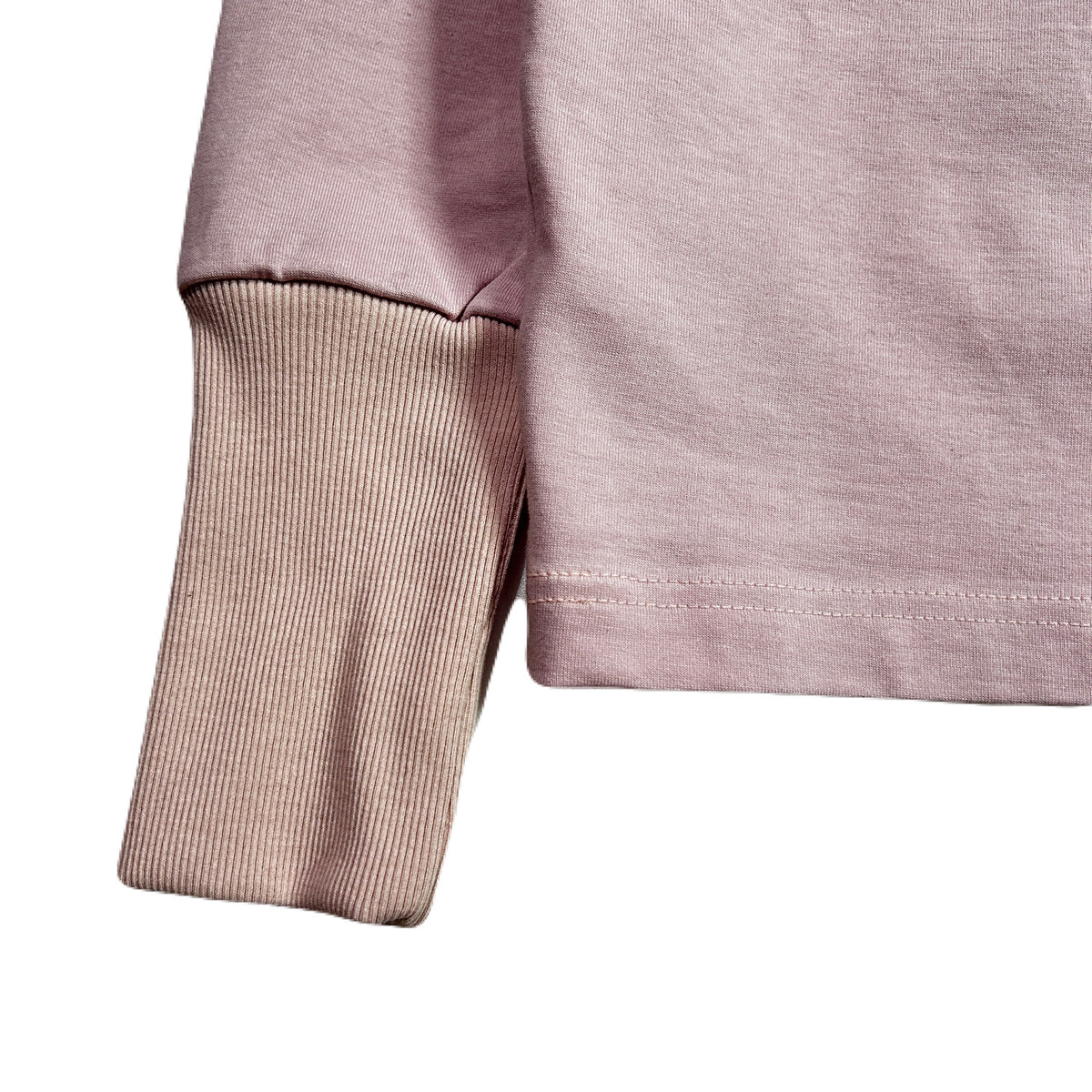 WOMENS ORGANDY FLOWER L/S T-SHIRT / PINK
