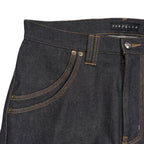 RIGID DENIM WIDE PANTS / BLACK