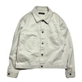 COTTON SATIN SHORT JACKET / OFF WHITE