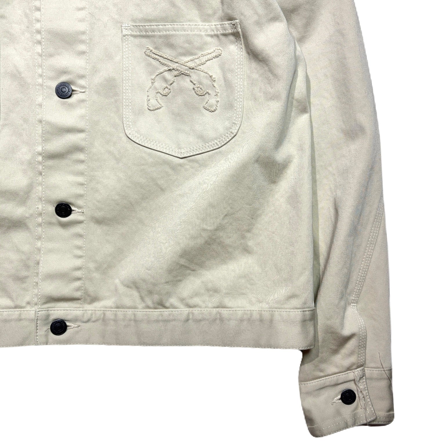 Load image into Gallery viewer, COTTON SATIN SHORT JACKET / OFF WHITE