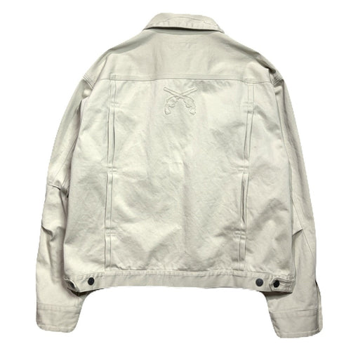 COTTON SATIN SHORT JACKET / OFF WHITE