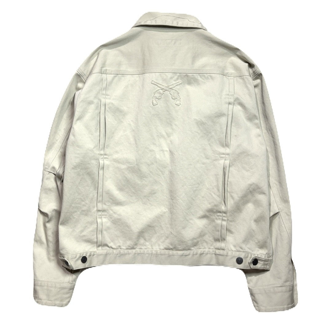 Load image into Gallery viewer, COTTON SATIN SHORT JACKET / OFF WHITE