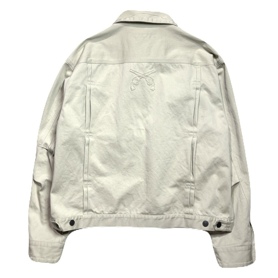 Load image into Gallery viewer, COTTON SATIN SHORT JACKET / OFF WHITE