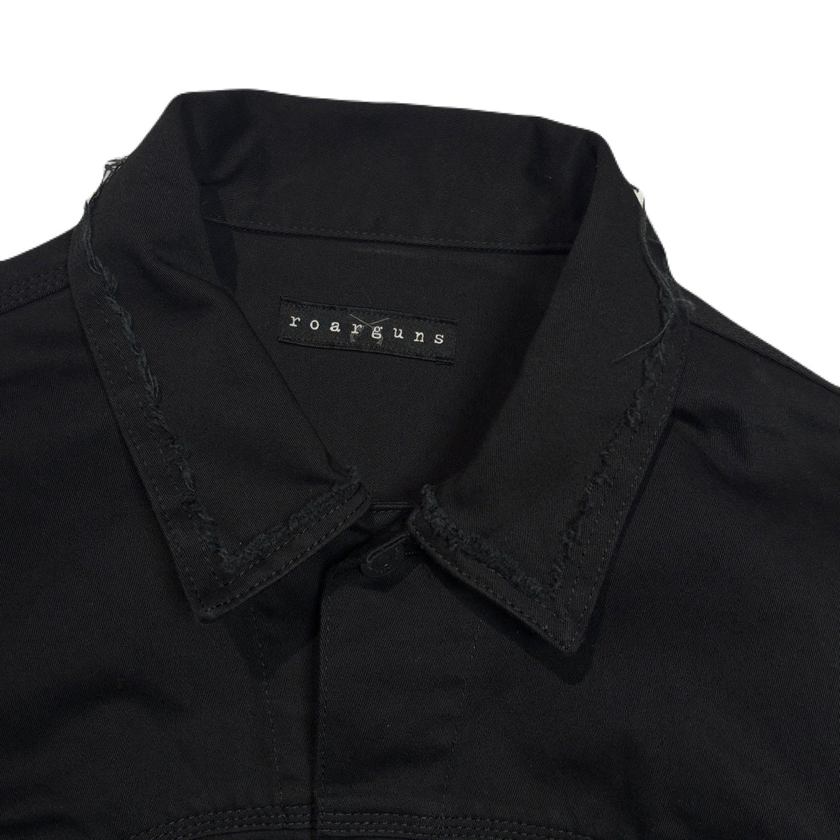 COTTON SATIN SHORT JACKET / BLACK