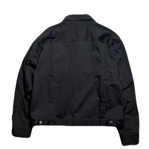 COTTON SATIN SHORT JACKET / BLACK