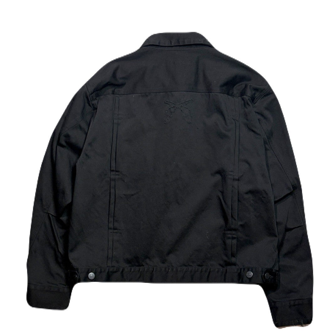 Load image into Gallery viewer, COTTON SATIN SHORT JACKET / BLACK