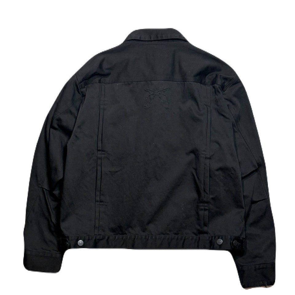 Load image into Gallery viewer, COTTON SATIN SHORT JACKET / BLACK