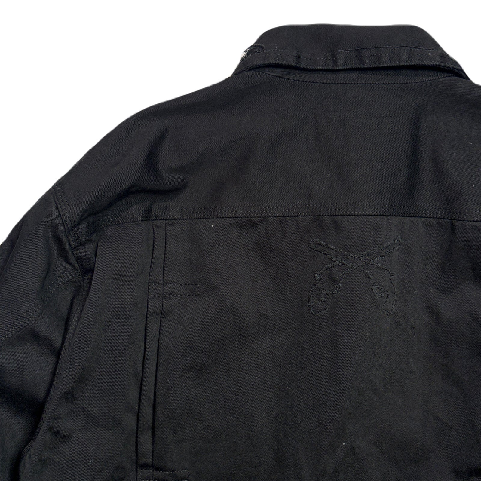 Load image into Gallery viewer, COTTON SATIN SHORT JACKET / BLACK