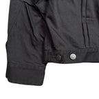 COTTON SATIN SHORT JACKET / BLACK