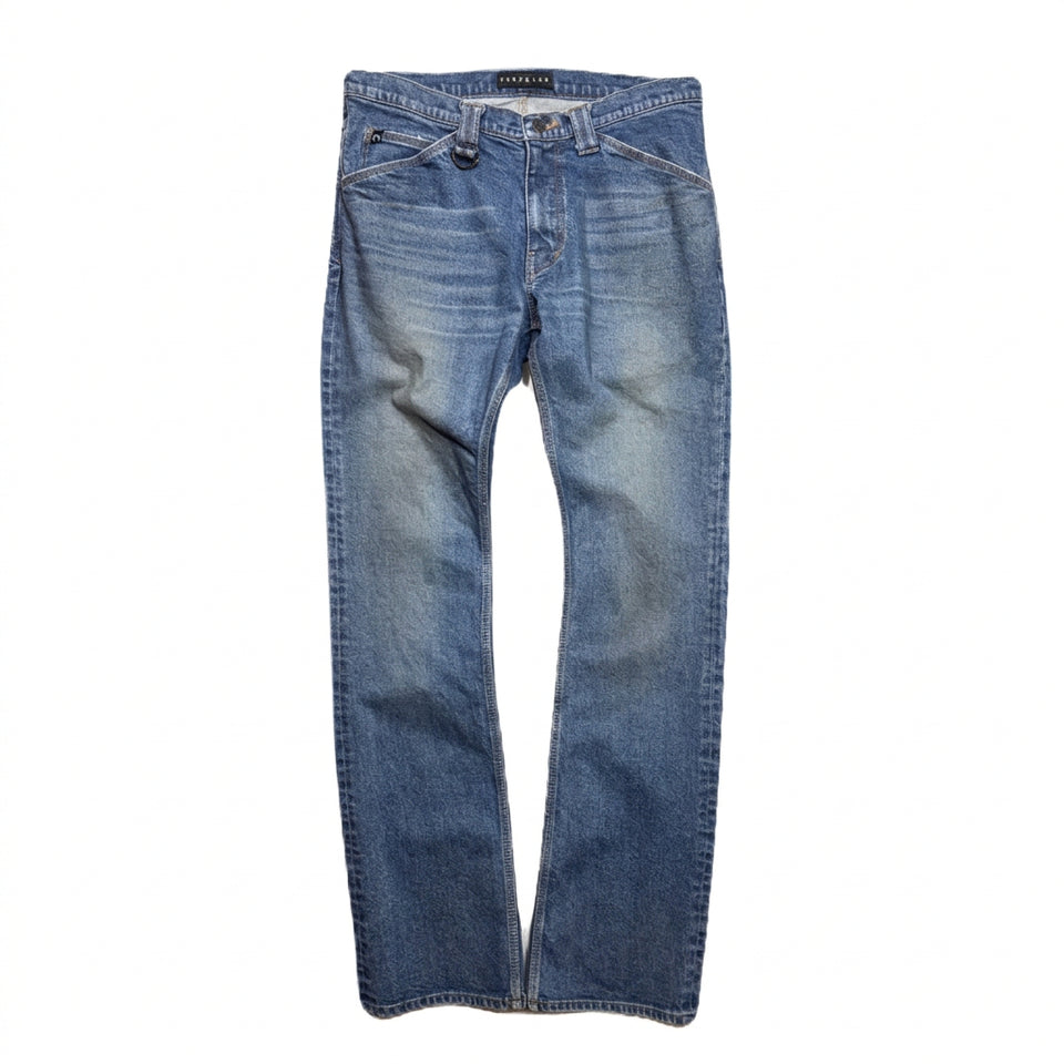 画像をギャラリービューアに読み込む, ARCHIVE STRETCH DENIM PANTS / BLUE