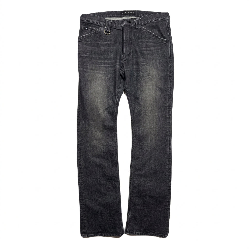 画像をギャラリービューアに読み込む, ARCHIVE STRETCH DENIM PANTS / BLACK