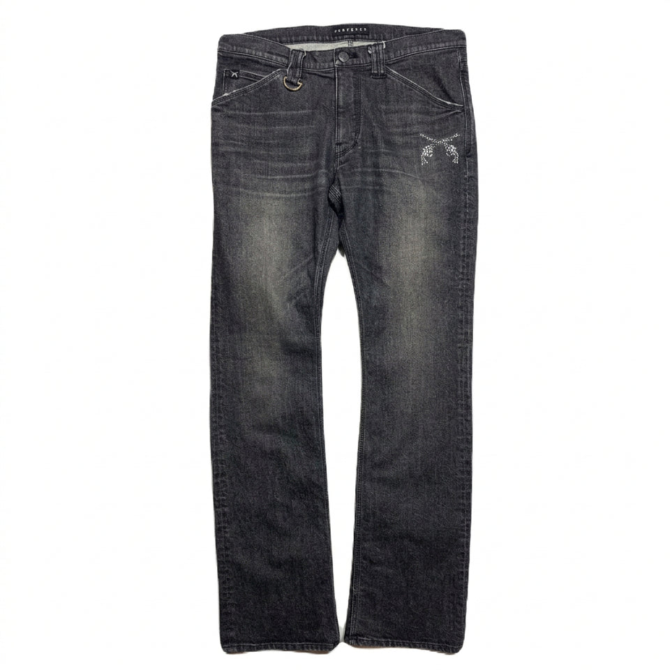 画像をギャラリービューアに読み込む, ARCHIVE STRETCH DENIM PANTS CRYSTAL / BLACK