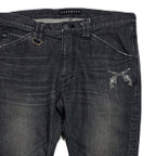 ARCHIVE STRETCH DENIM PANTS CRYSTAL / BLACK