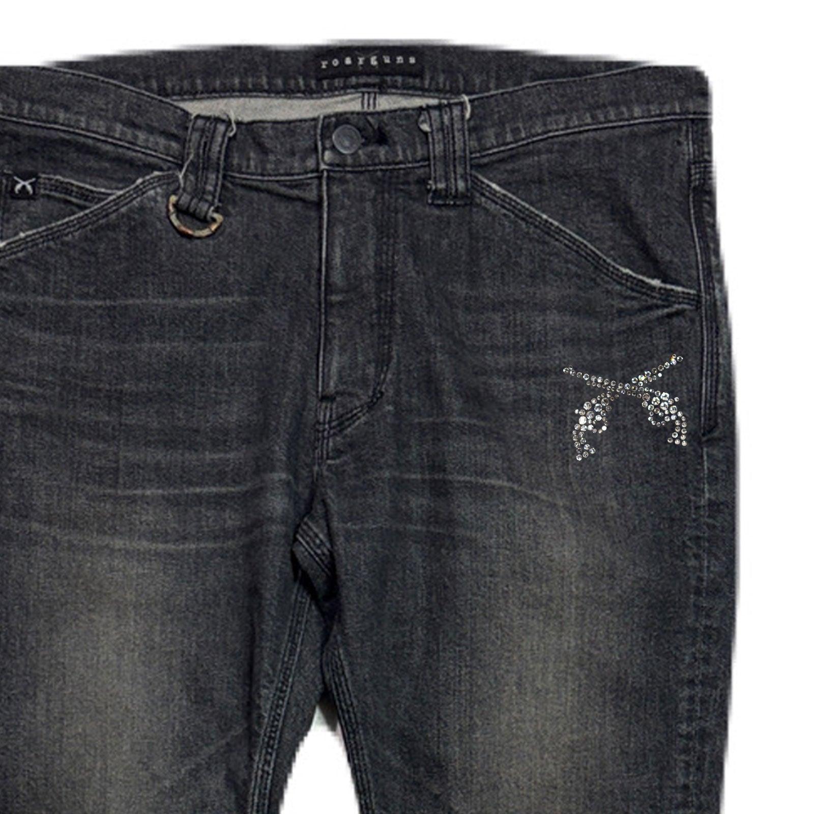 画像をギャラリービューアに読み込む, ARCHIVE STRETCH DENIM PANTS CRYSTAL / BLACK