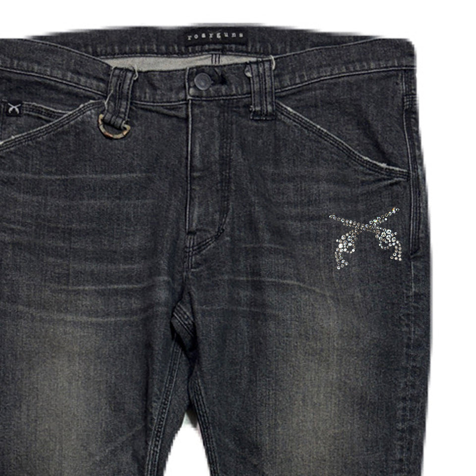画像をギャラリービューアに読み込む, ARCHIVE STRETCH DENIM PANTS CRYSTAL / BLACK