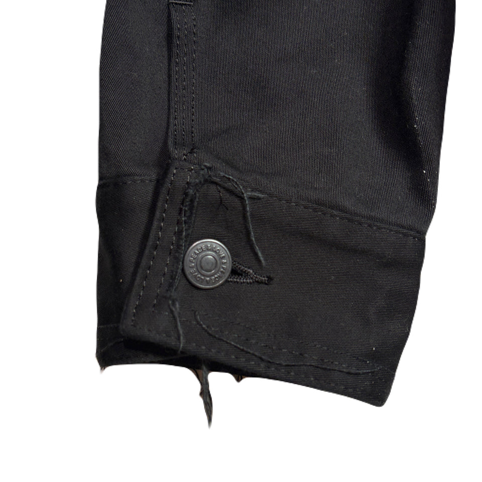 Load image into Gallery viewer, COTTON SATIN SHORT JACKET / BLACK