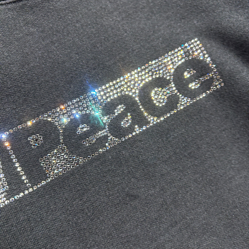 画像をギャラリービューアに読み込む, PEACE CRYSTAL SWEATSHIRT / BLACK