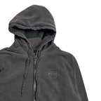 CROSSSGUN CHAIN EMBROIDERY HOODIE / BLACK