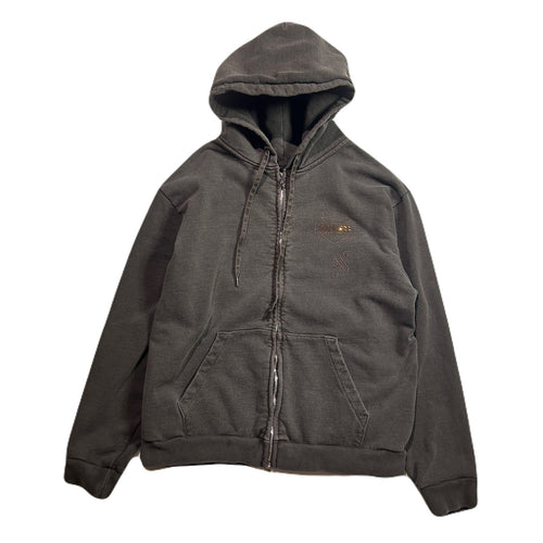 CROSSSGUN CHAIN EMBROIDERY HOODIE / BROWN