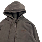 CROSSSGUN CHAIN EMBROIDERY HOODIE / BROWN