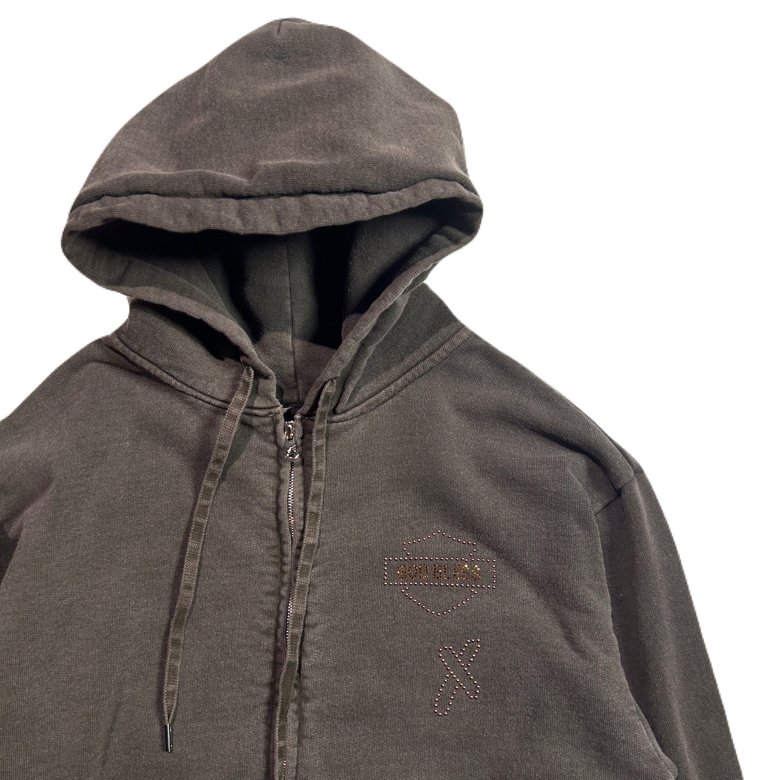 画像をギャラリービューアに読み込む, CROSSSGUN CHAIN EMBROIDERY HOODIE / BROWN