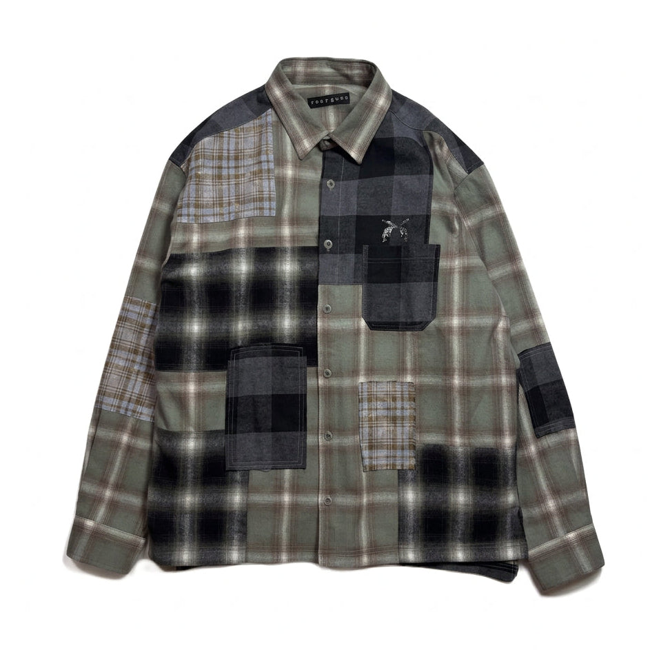 画像をギャラリービューアに読み込む, MULTI CHECK SHIRT CRYSTAL / GREEN