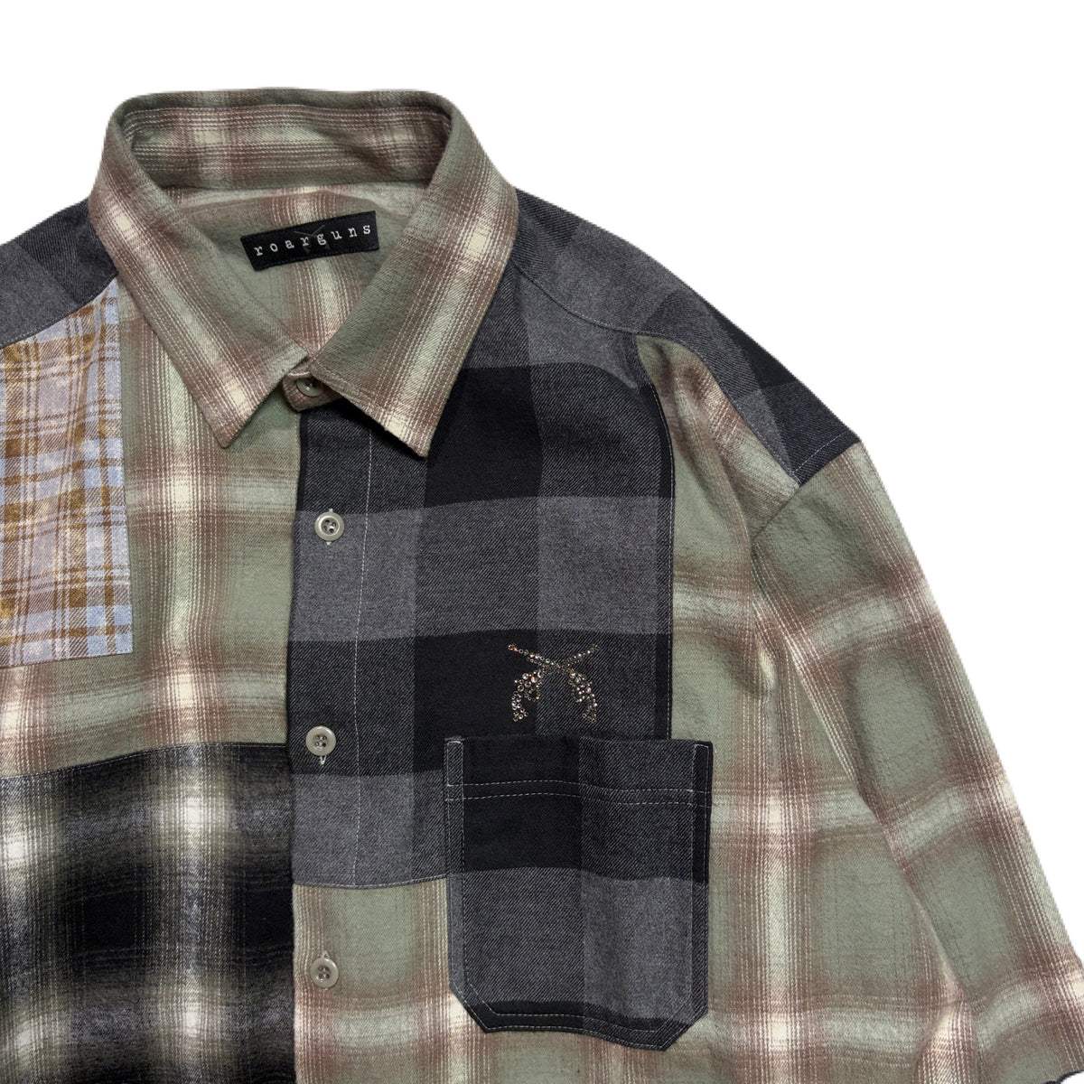 MULTI CHECK SHIRT CRYSTAL / GREEN