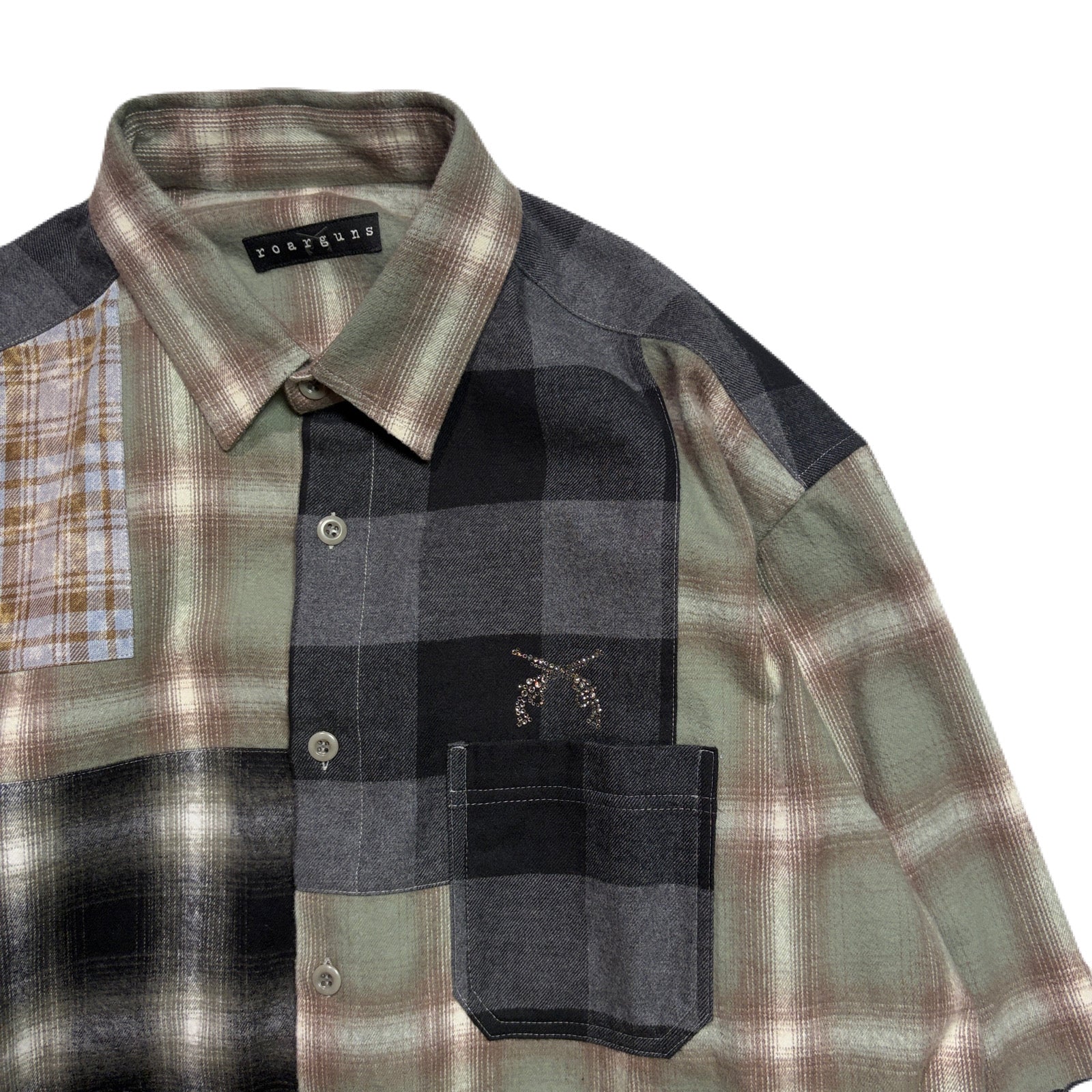 画像をギャラリービューアに読み込む, MULTI CHECK SHIRT CRYSTAL / GREEN