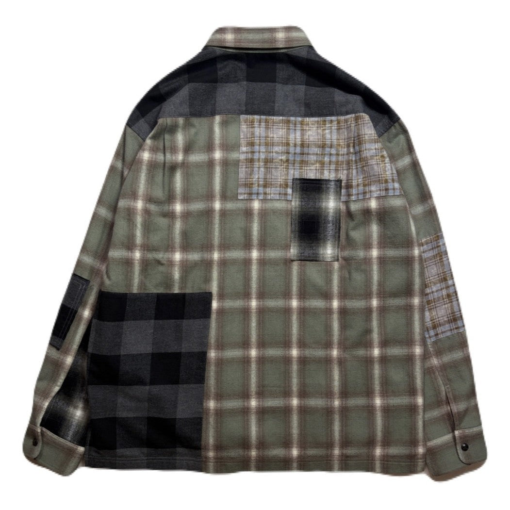 画像をギャラリービューアに読み込む, MULTI CHECK SHIRT CRYSTAL / GREEN