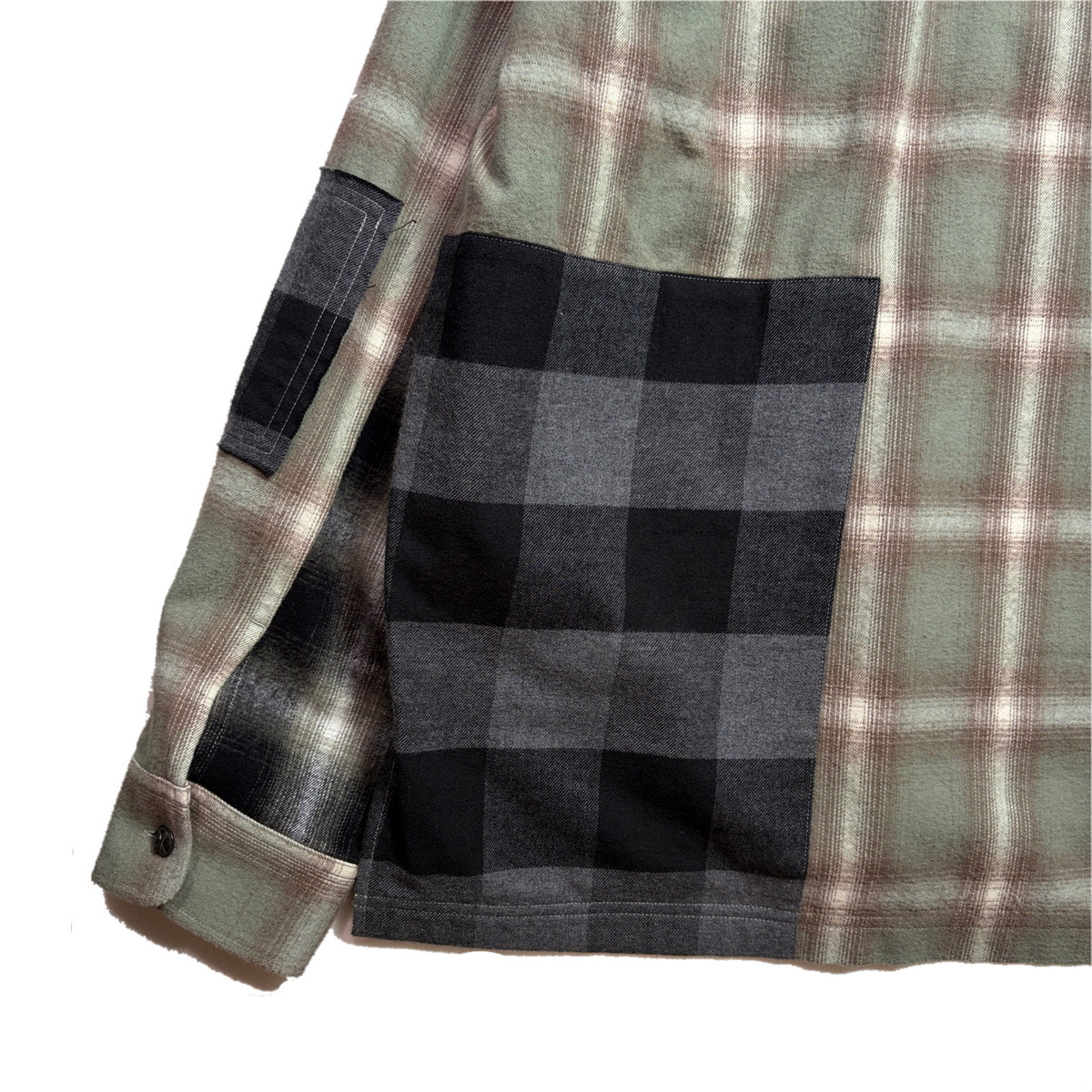 MULTI CHECK SHIRT CRYSTAL / GREEN